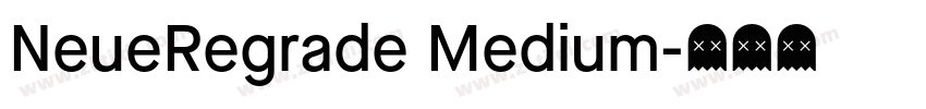 NeueRegrade Medium字体转换